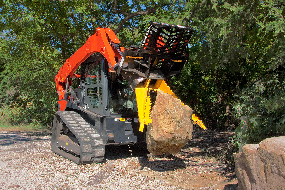 Intimidator Tree and Post Puller Carry Boulder