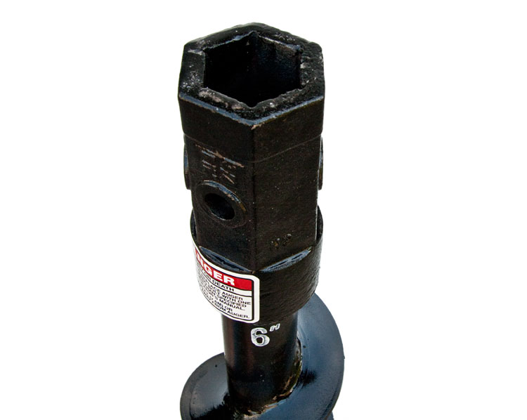 Fab Auger 6" x 48" w/ 2" Hex