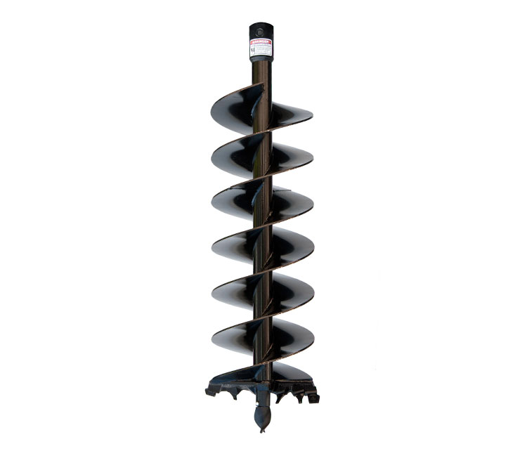 Cast Auger for difficult ground conditions-fracturable rock, asphalt, frozen ground, heavy clay, & compacted soils.