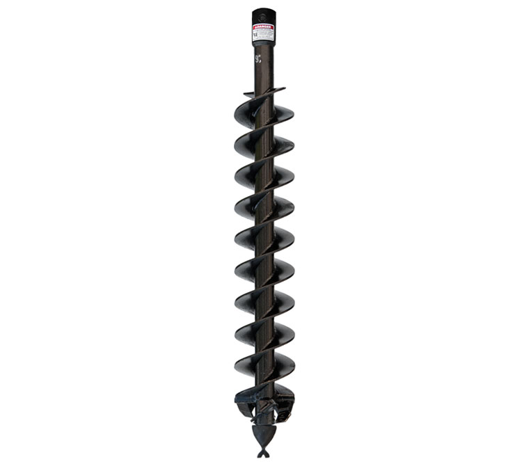 Cast Auger for difficult ground conditions-fracturable rock, asphalt, frozen ground, heavy clay, & compacted soils.