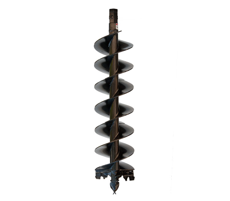 Cast Auger for difficult ground conditions-fracturable rock, asphalt, frozen ground, heavy clay, & compacted soils.