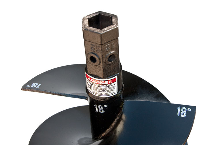 Cast Auger for difficult ground conditions-fracturable rock, asphalt, frozen ground, heavy clay, & compacted soils.