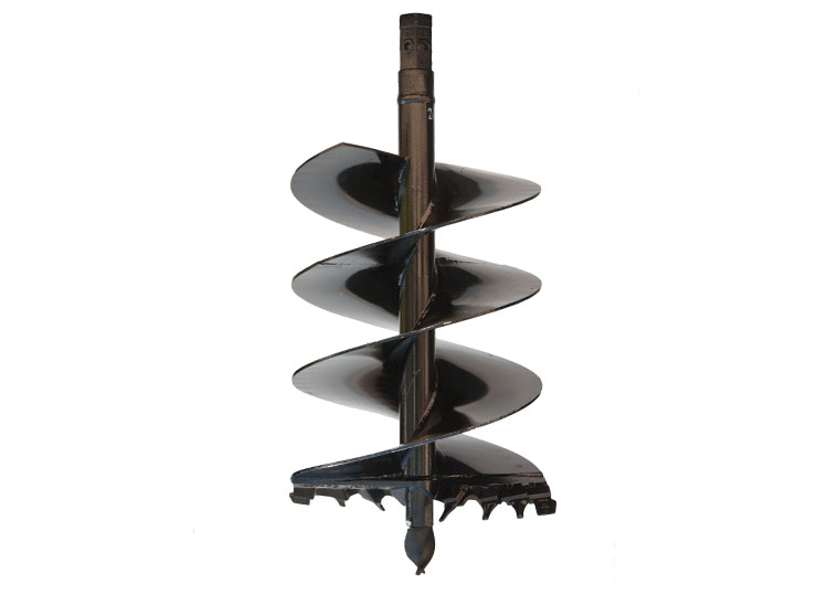 Cast Auger for difficult ground conditions-fracturable rock, asphalt, frozen ground, heavy clay, & compacted soils.