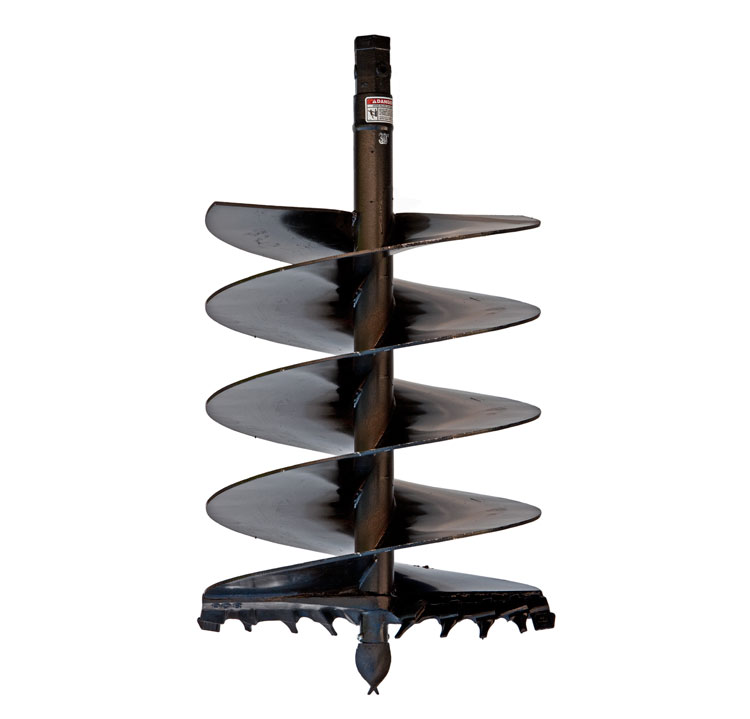 Cast Auger for difficult ground conditions-fracturable rock, asphalt, frozen ground, heavy clay, & compacted soils.