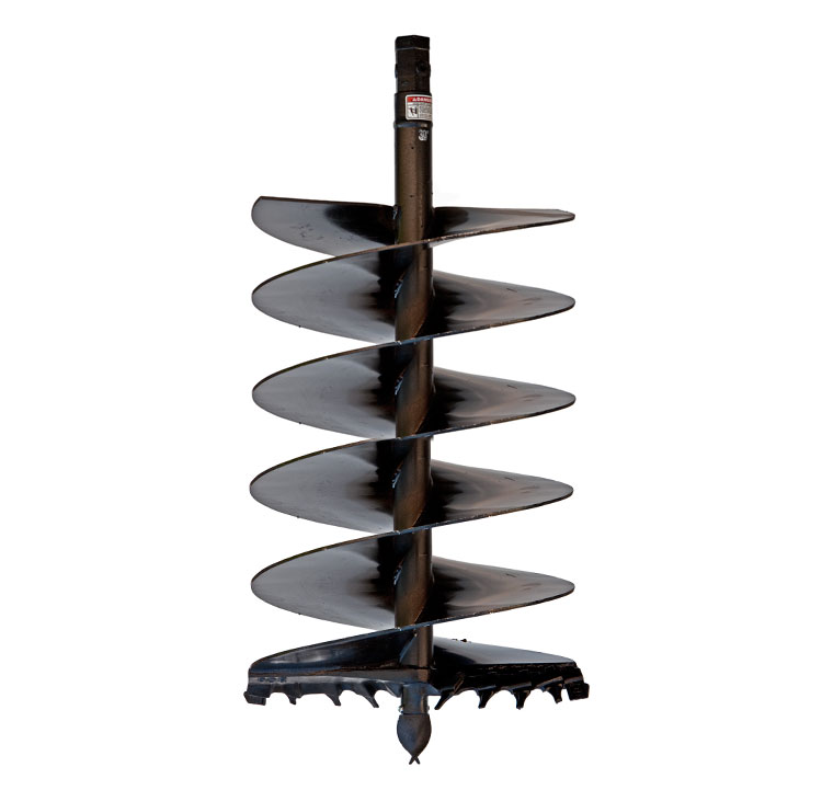 Cast Auger for difficult ground conditions-fracturable rock, asphalt, frozen ground, heavy clay, & compacted soils.