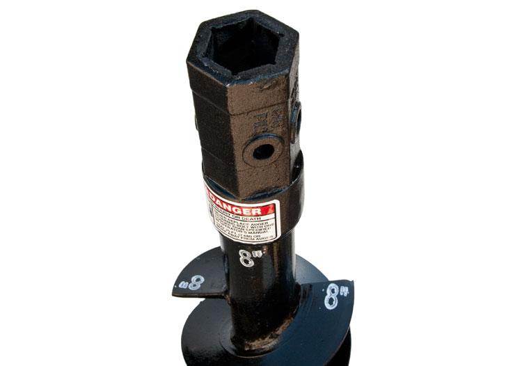 Cast Auger for difficult ground conditions-fracturable rock, asphalt, frozen ground, heavy clay, & compacted soils.