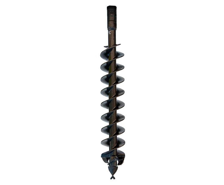 Cast Auger for difficult ground conditions-fracturable rock, asphalt, frozen ground, heavy clay, & compacted soils.