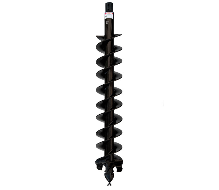 Cast Auger for difficult ground conditions-fracturable rock, asphalt, frozen ground, heavy clay, & compacted soils