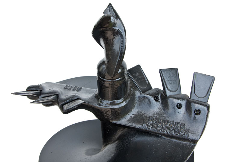 Auger 14" x 40" Hole Digger Head with Teeth w/ 2" Round Danuser