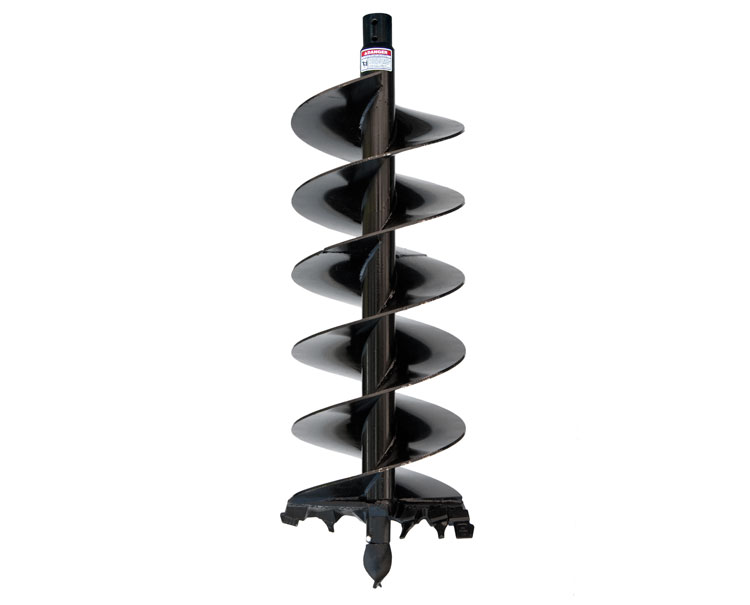 Cast Auger for difficult ground conditions-fracturable rock, asphalt, frozen ground, heavy clay, & compacted soils.