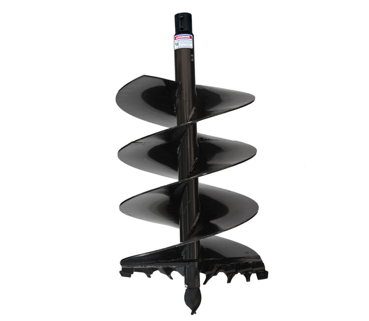 Cast Auger for difficult ground conditions-fracturable rock, asphalt, frozen ground, heavy clay, & compacted soils.