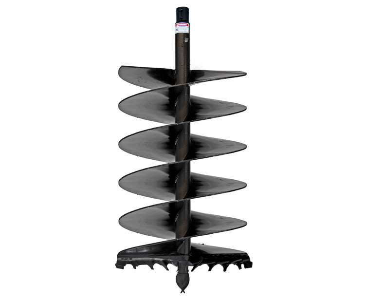 Cast Auger for difficult ground conditions-fracturable rock, asphalt, frozen ground, heavy clay, & compacted soils.