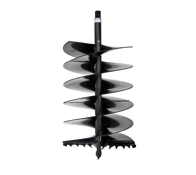 Cast Auger for difficult ground conditions-fracturable rock, asphalt, frozen ground, heavy clay, & compacted soils.