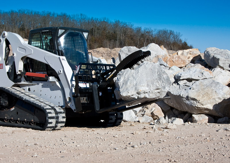 Lock & Load  Danuser is proud to introduce the Multi-Purpose Grapple as the newest accessory to the Danuser Pallet Fork line. Expand the functionality of your pallet forks to carry various items such as logs, rocks, pipe, brush, debris, hay bales, fence posts and more. Versatile working options permit the Multi-Purpose Grapple to be pinned in an upright position which allows for normal pallet fork use without the hassle of removing the grapple from the frame (no tools required). With a maximum opening of 55