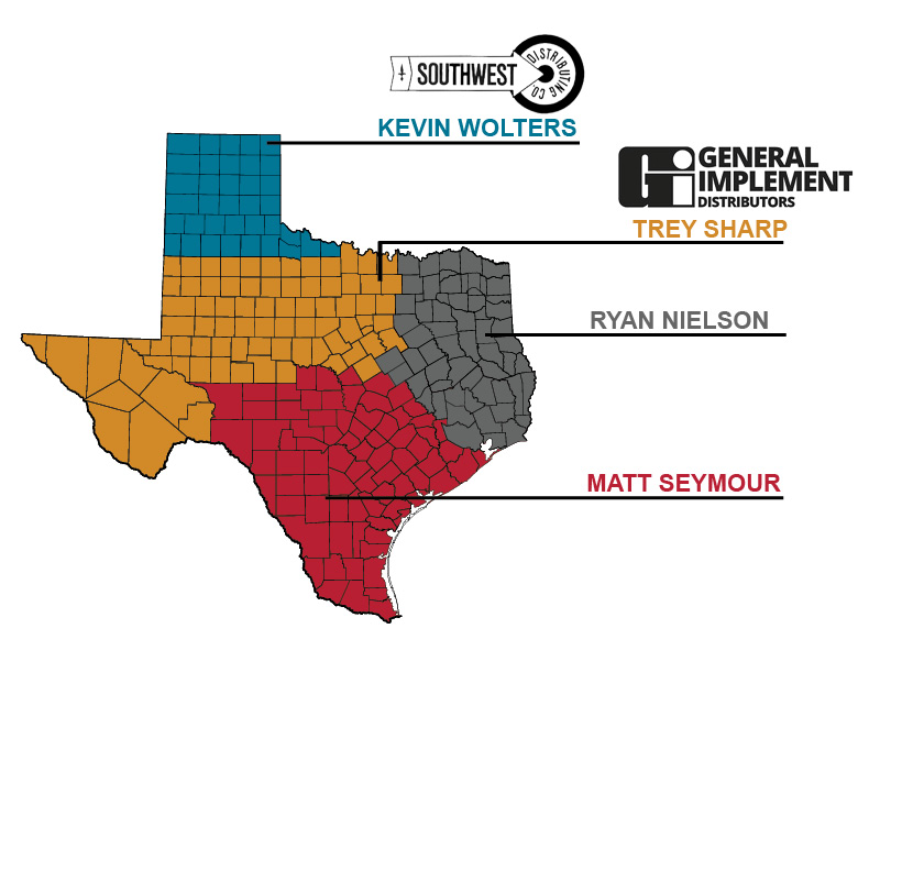 Texas Distribution Map