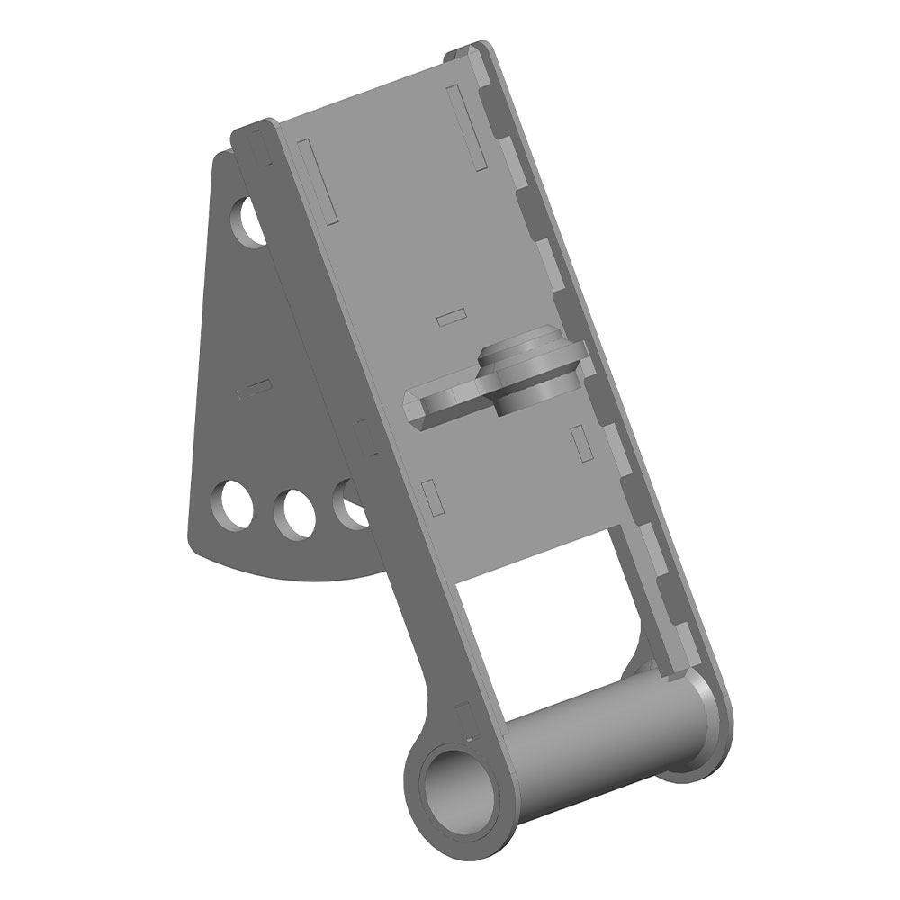Front view of Excavator Quick Attach Mounting Kit (TAG QC27 Style (quick coupler))