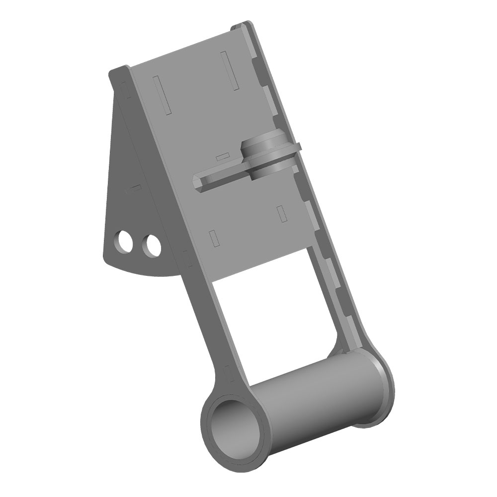 Front view of Excavator Quick Attach Mounting Kit (TAG QC30 Style (quick coupler))