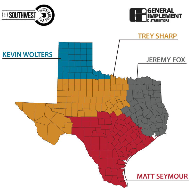Texas Distribution Map