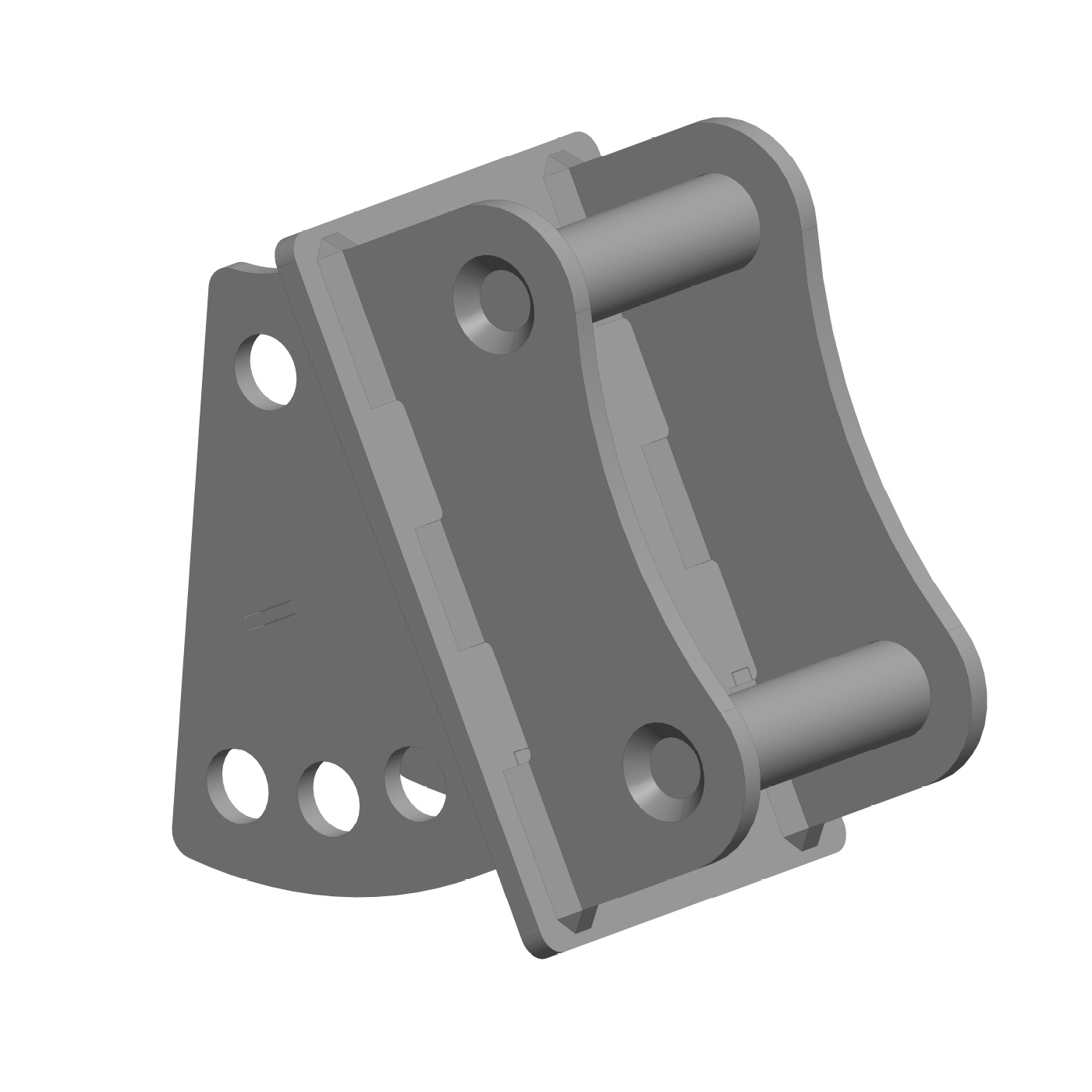 Mount that allows a Hornet Post Driver to be used on Sany SY60 machines.