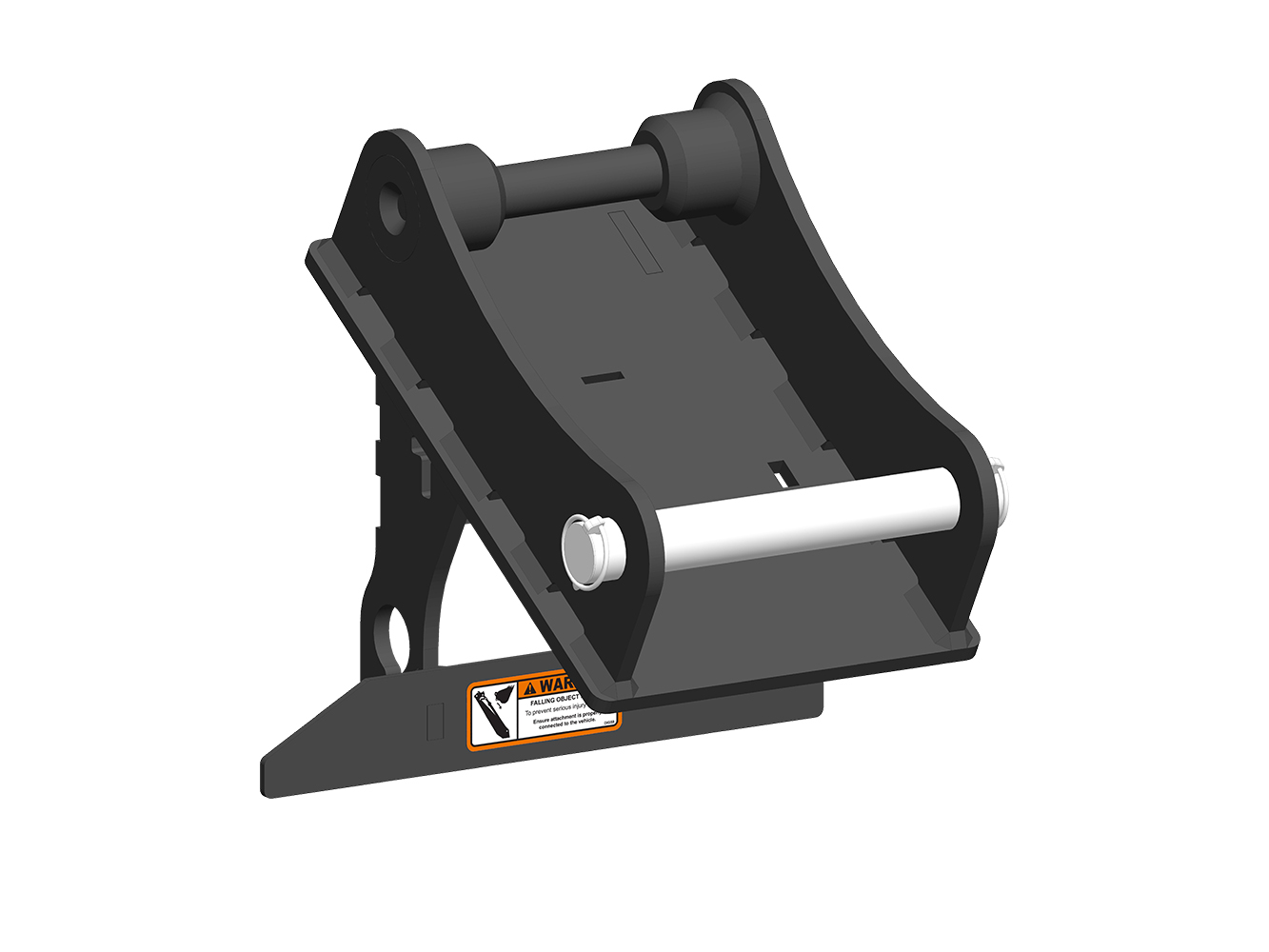 Mount that allows a T3 Post Driver to be used on Case 580 Super L (Series 1&2) machines.