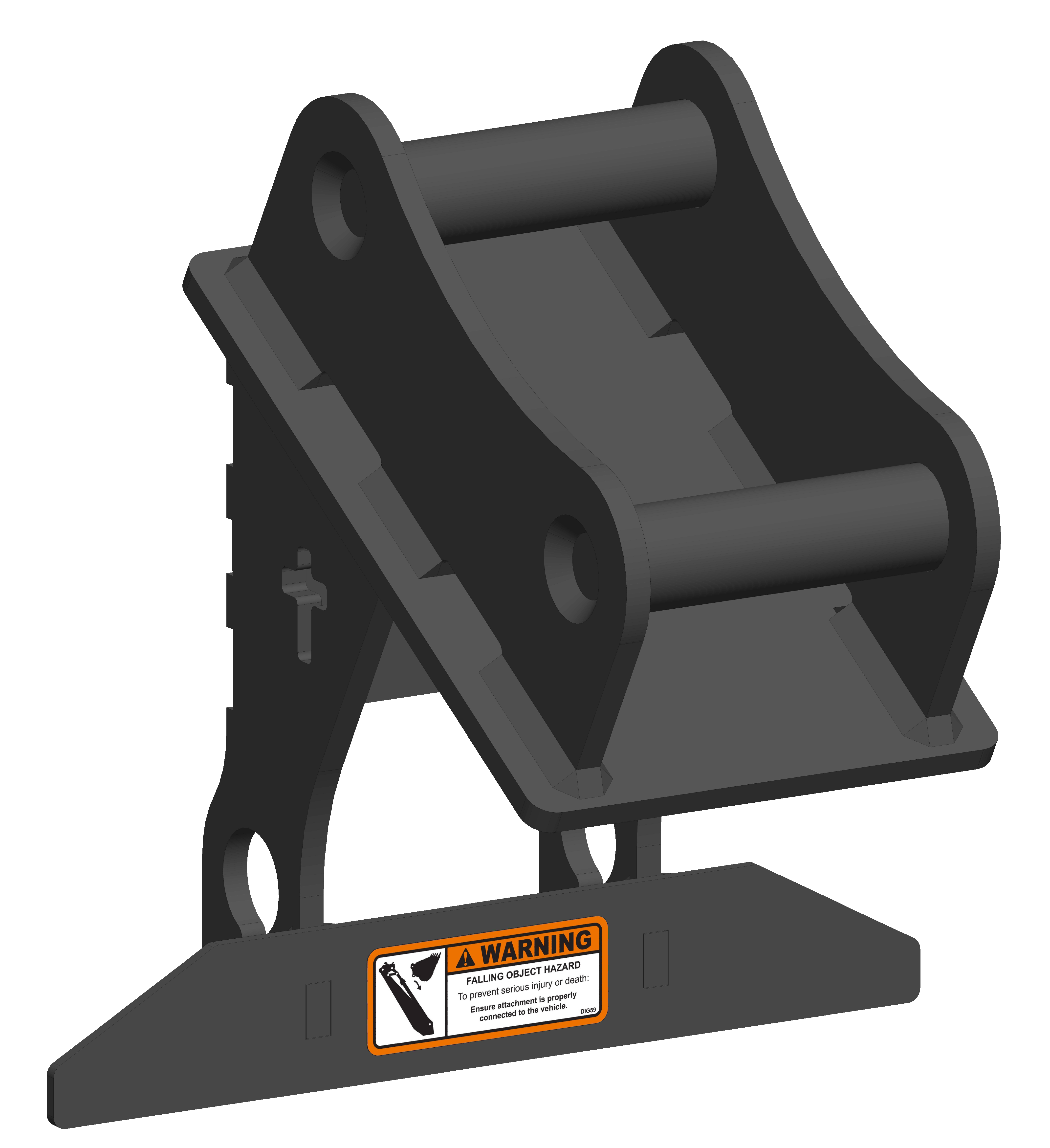 Mount that allows a T3 Post Driver to be used on Sany SY60 machines.