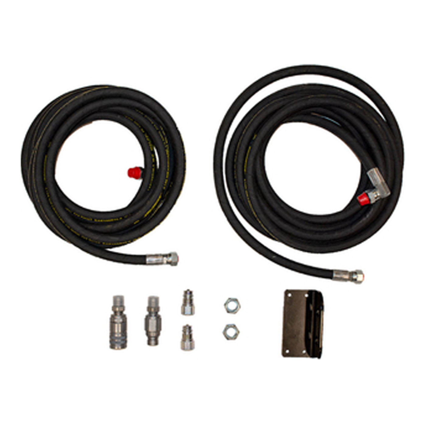 product image of front end loader hose kit with white background