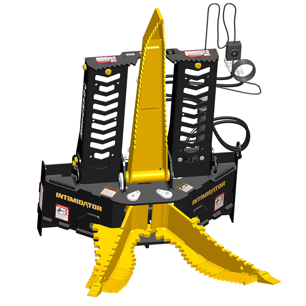 Intimidator flat back with grapple product image with white background with jaws and grapple open