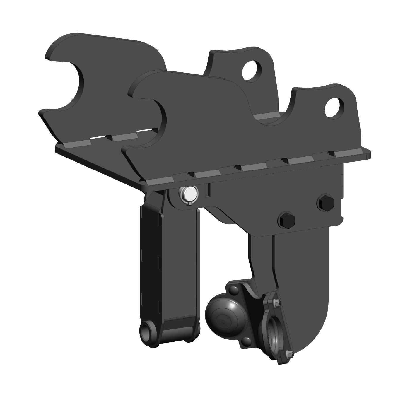 Mount that allows an EP Auger Drive to be used on Kubota KX080 machines.