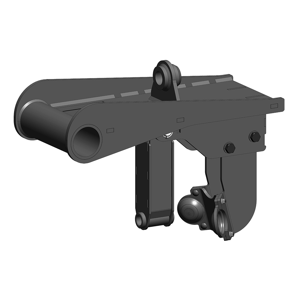 Mount that allows an EP Auger Drive to be used on TAG QC30 and Wain Roy XLS 1/4 yard machines.