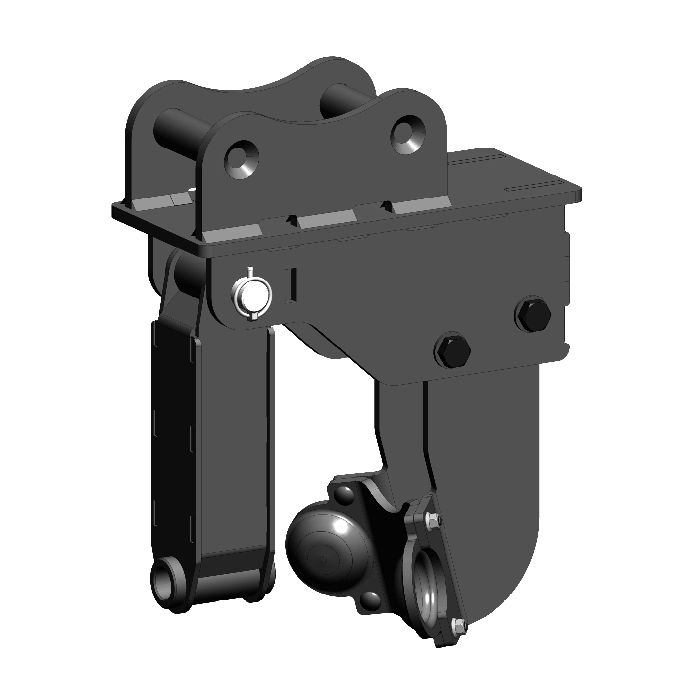 Mount that allows an EP Auger Drive to be used on Volvo ECR40 machines.