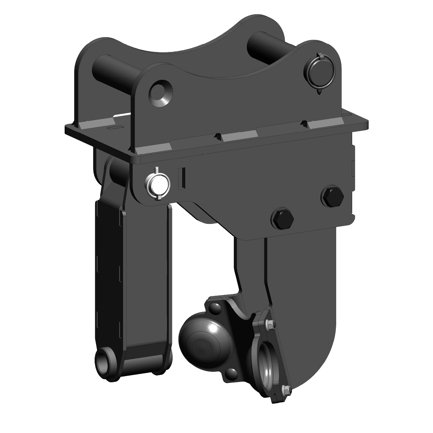 Mount that allows an EP Auger Drive to be used on ​​​​​​​Volvo EC55 machines.