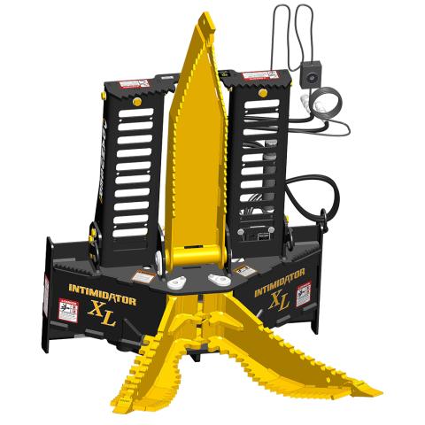Intimidator XL product image on white background with jaws and grapple open