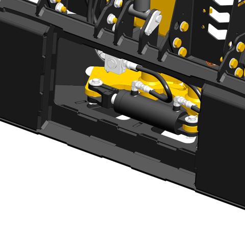 close up of back of intimidator flat back showing maintenance area
